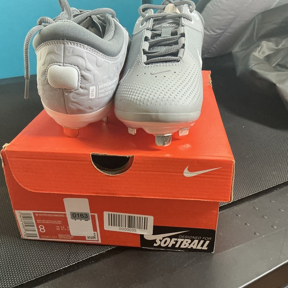 Nike Hyper diamond 4 Pro-Grey/white Size 8(CZ5917-012)